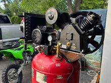 Got a 5 HP Vevor motor and 175 PSI HF two stage compressor head