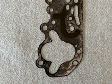 Case gasket. Cover gasket is in place on pump