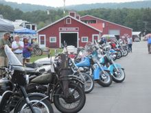 The lineup of bikes people rode in was amazing