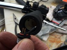 Here's the throttle side with HG ready to plug in.