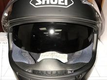 Visor up / Sunshield down