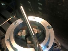 Adaptor almost ready , counter bored , three to be threaded.