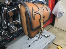 Installed new swing arm bag