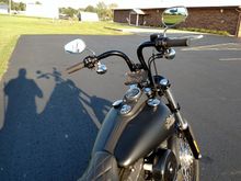 I put my phone mount on the cross bar.  It'll be cool to use the FP3 and have it ride about the speedo I think.