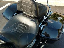 Had a local trim shop stitch up some covers for the backrests to match the CVO seats
