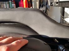 Notice the gap between the fender and seat also under the front seat part.