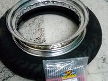16"x3" tubeless rated rim from jpcycles for stock 2012 sportster 48 front wheels