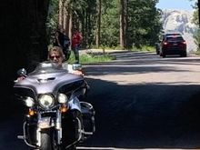 Rushmore in the background