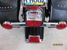 Complete rear fender with all lights and wiring harness