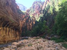 The Narrows of Zion Canyon