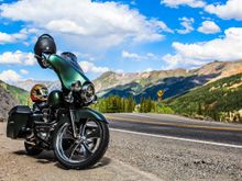 My 2006 Electra Glide Classic...  a little different than how it looked leaving the dealership.  This was on the Million Dollar Highway during a trip to the Four Corners Rally.