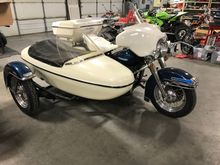 Fork is angled back to adjust trail for Hack...