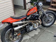 I found that Harley still had the rh lower fork leg available so I added my second brake in August . 