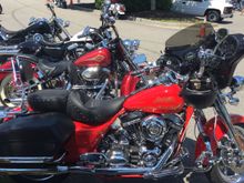 Rode this 110 Road king from Monroe NC to Myrtle Beach SC and it was close to 95 degrees out. Going home at 2:00 pm the heat coming off my engine was very hot.