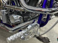 Took them boothof the forward foot controls off and polished them more as they really didn't have the finish as the rest of the aluminium parts 