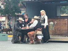 Wyatt Earp and Butch Cassidy playing cards…