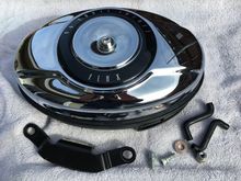 Complete air cleaner assembly with almost new air filter. $50.00