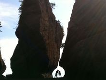 Ocean floor at low tide at the Bay of Fundy