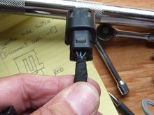 This is the TBW sensor plug showing the wire colors.