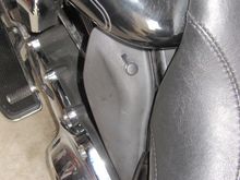 Gerbing 12V Panel Mount attached to air deflector