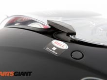 Positive locking mechanism on the visor prevents a surprise flip-up shield moment when looking over your shoulder.