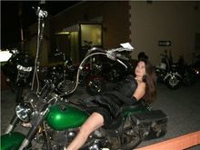 posing on Crazy Larry from BON bike