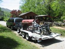 Trailer Queen to the Kickstand Lodge in Stecoha NC 04/11