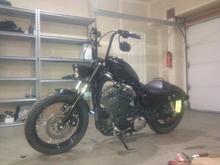 New 12" Burly Narrow Apes and coil relocation done.