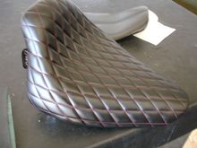 Diamond LoPro Solo Seat from C&amp;C Seats
http://www.sideroadcycles.com/AmericanMotorcycles/Seats/Motorcycle_Seats.html