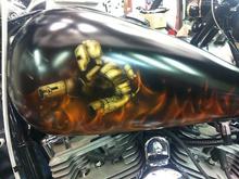 Winter 2011/12 - Post-collision Iron Man paint job