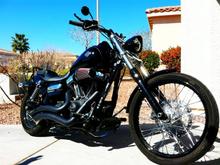 Side shot of bike beforeheading out to ride