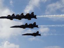 Blue Angels doing a fly-by