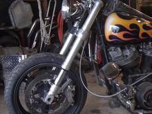 Gixxer front end with headlight mount