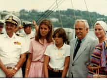 Captain Spadoni with Princess Grace 1978