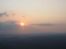 our view from the heli