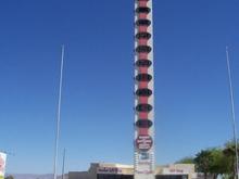 Turn around for IronButt ride, World's Largest Thermometer, Baker California