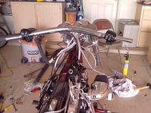 The rock with new bars and front end uo view