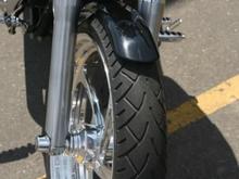 21" 120 on a "monaco" billet wheel.