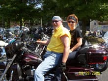 Bikes, Blues &amp; BBQ 2008, me and my wife