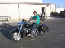 Taking delivery at Snake HD in Twin Falls, ID. March 2005.