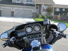 My '09 Ultra-Classic dash with Sirius Starmate 5 &amp; my Garmin GPS76CS