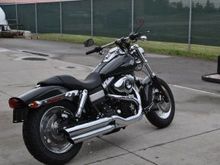 new 2009 fat bob in pearl black