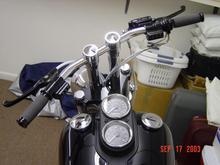 Accutronix 8 or 9" risers and PM grips and controls