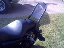 homemade sissy bar