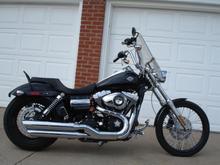 2010 Wide Glide - Danny Gray 2-Up Weekender, HD Quick Release Detachable 18" Windshield