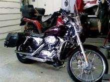 11.75" chrome air shocks off a Street Glide