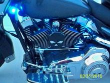 Some blue LED bling.