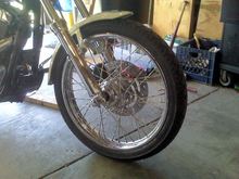 21" twisted stainless spokes