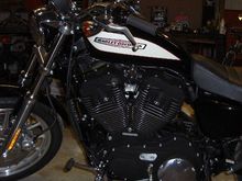 Harley Stock Engine Close Up Left Side