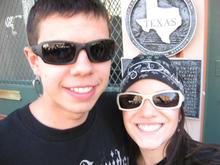 Me and the woman at the rally.